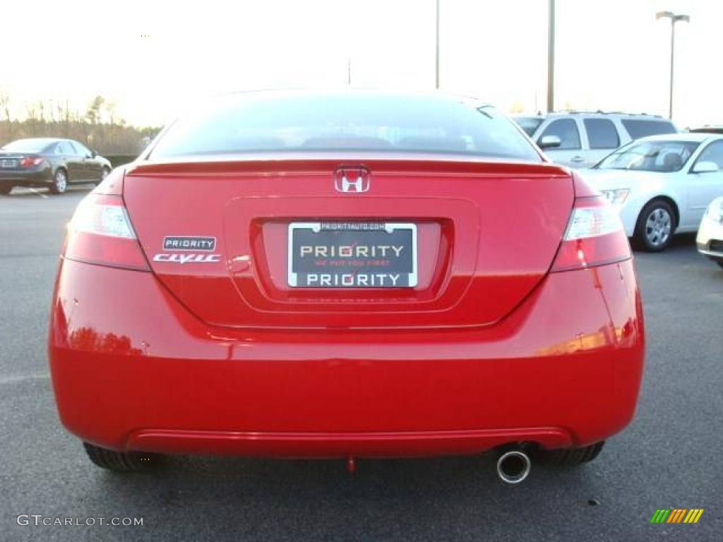 2008 Civic EX Coupe - Rallye Red / Gray photo #5