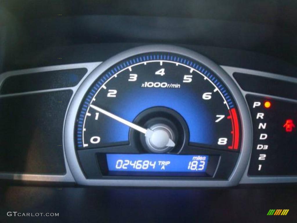 2008 Civic EX Coupe - Rallye Red / Gray photo #16