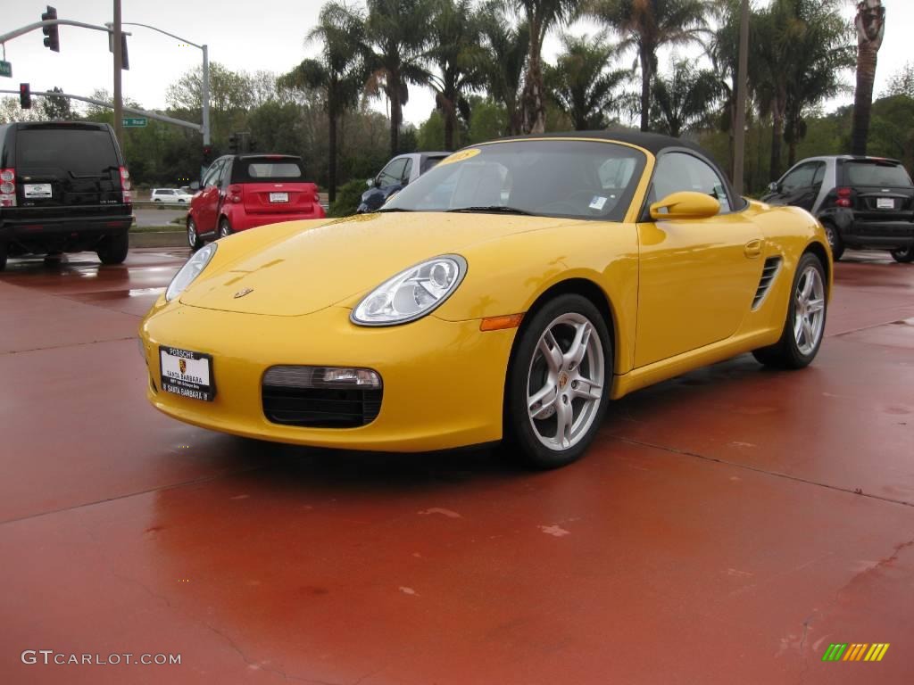Speed Yellow Porsche Boxster