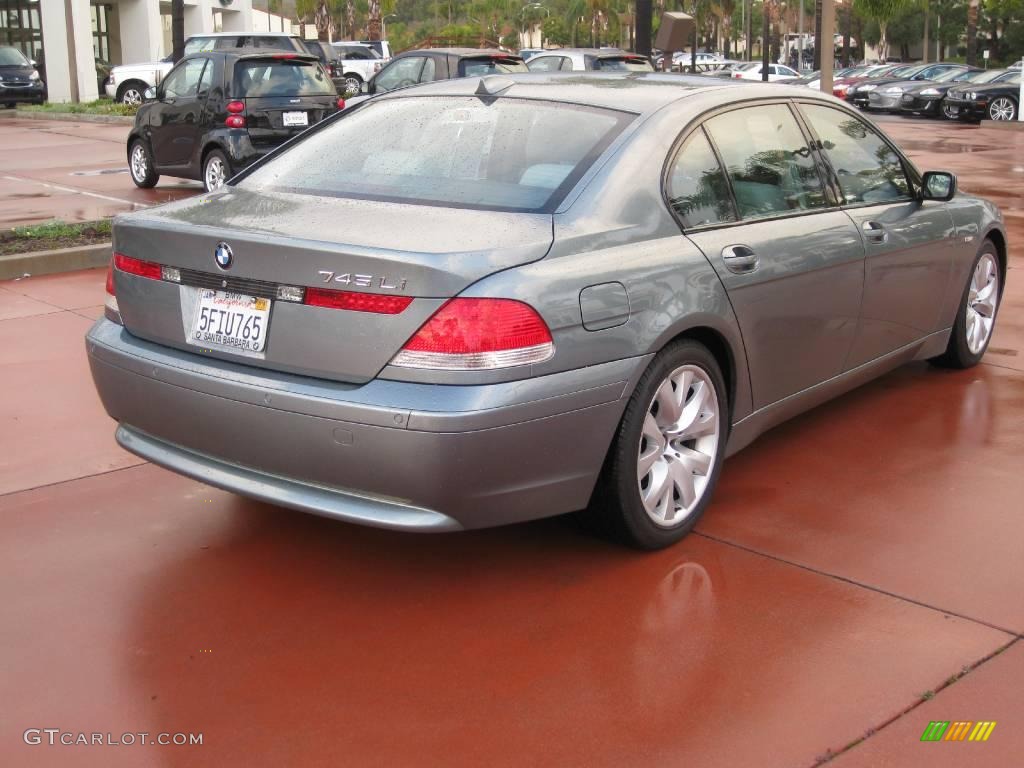 2004 7 Series 745Li Sedan - Slate Green Metallic / Basalt Grey/Flannel Grey photo #4