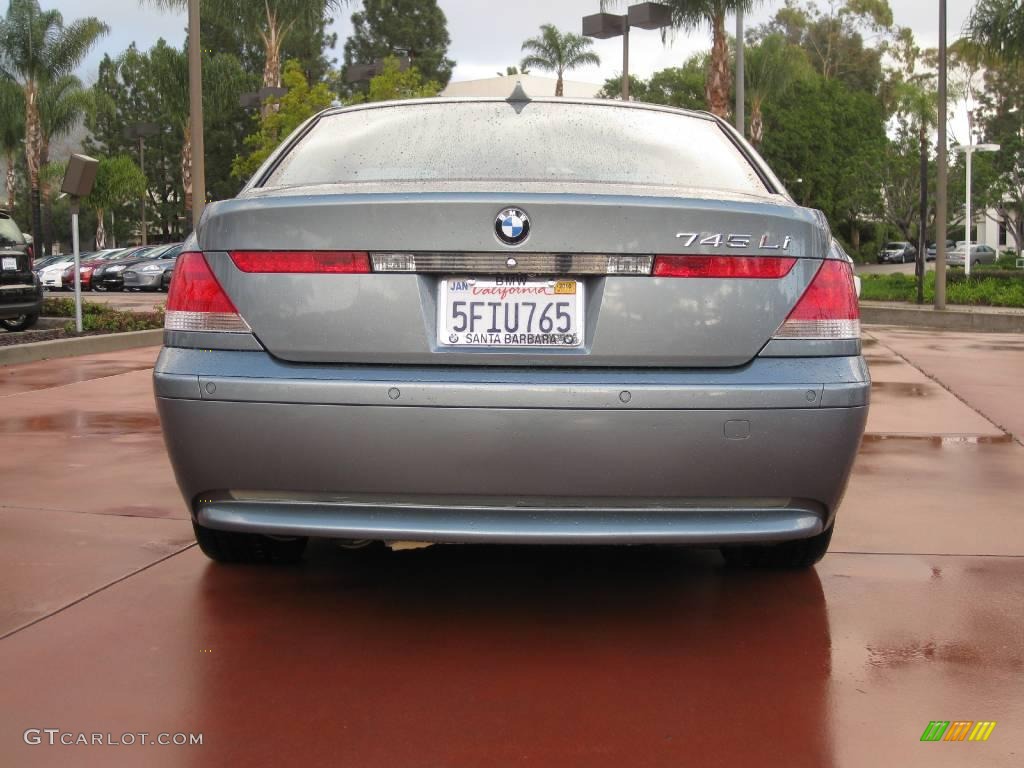 2004 7 Series 745Li Sedan - Slate Green Metallic / Basalt Grey/Flannel Grey photo #5