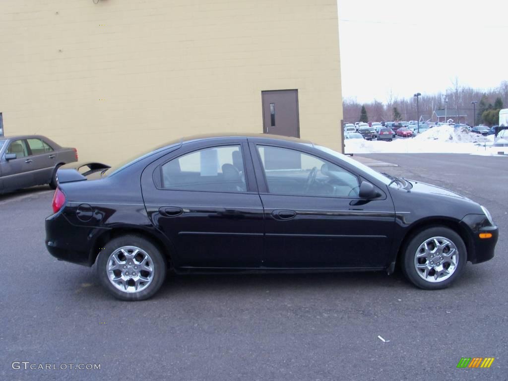 2002 Neon SXT - Black Clearcoat / Dark Slate Gray photo #11
