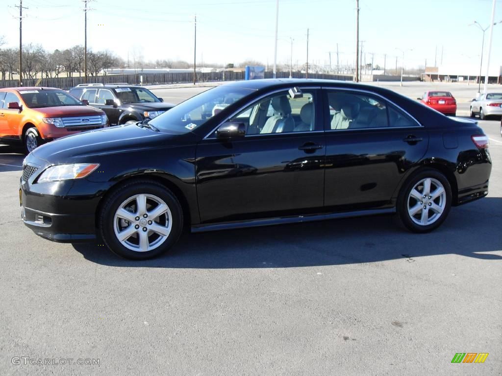 2007 Camry SE V6 - Black / Ash photo #2