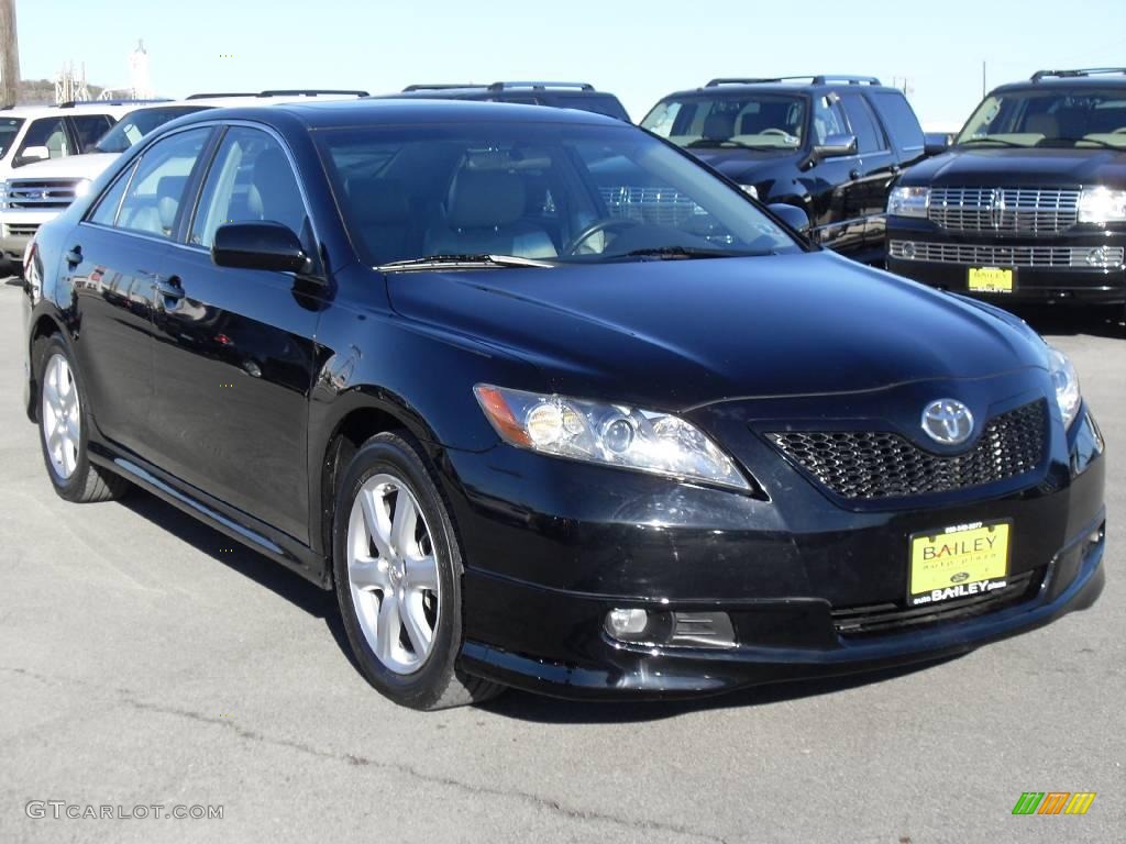 2007 Camry SE V6 - Black / Ash photo #6