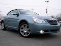 Clearwater Blue Pearl 2009 Chrysler Sebring Limited Convertible