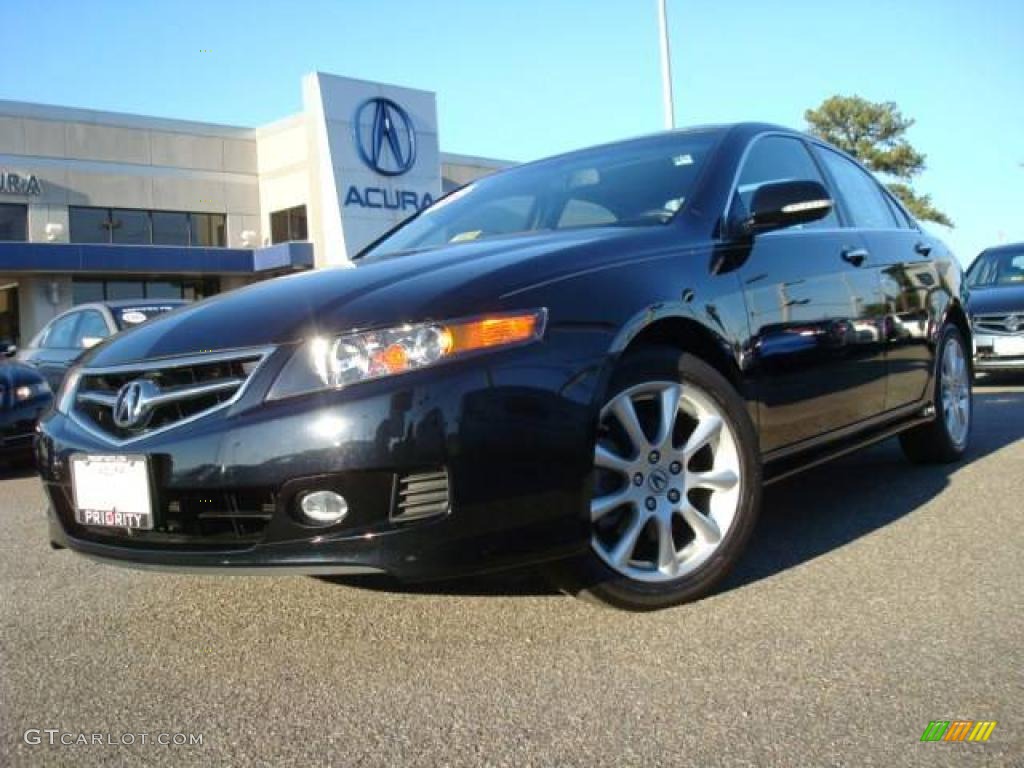 2008 TSX Sedan - Nighthawk Black Pearl / Ebony photo #1