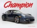 Dark Blue Metallic 2010 Porsche 911 Turbo Coupe