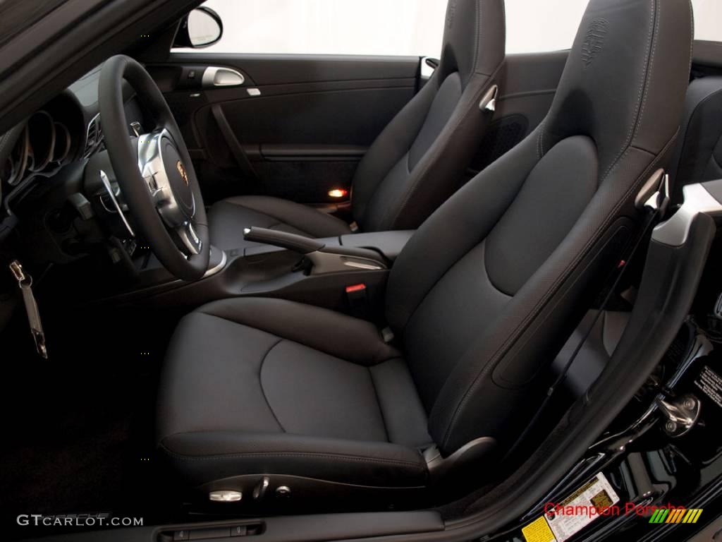 2010 911 Turbo Cabriolet - Black / Black photo #16