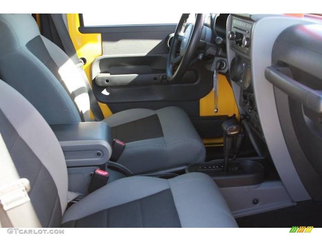 2008 Wrangler Unlimited X 4x4 - Detonator Yellow / Dark Slate Gray/Med Slate Gray photo #4