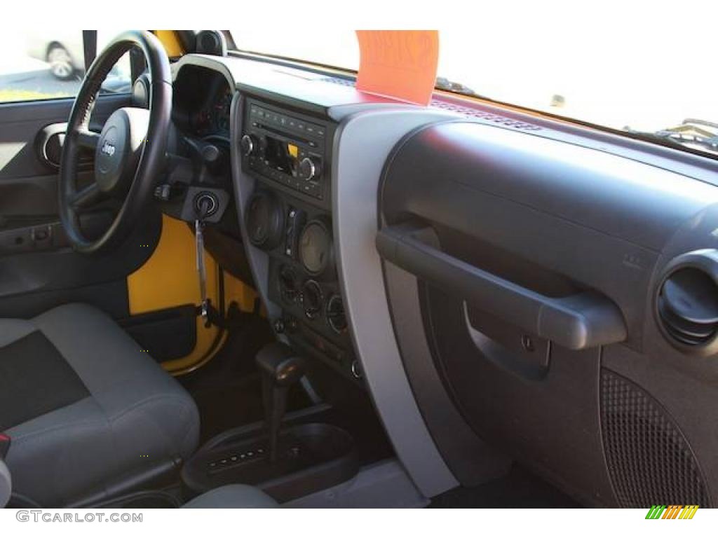 2008 Wrangler Unlimited X 4x4 - Detonator Yellow / Dark Slate Gray/Med Slate Gray photo #5