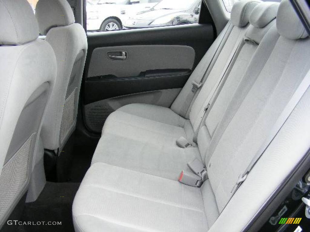 2009 Elantra SE Sedan - Black Pearl / Gray photo #11