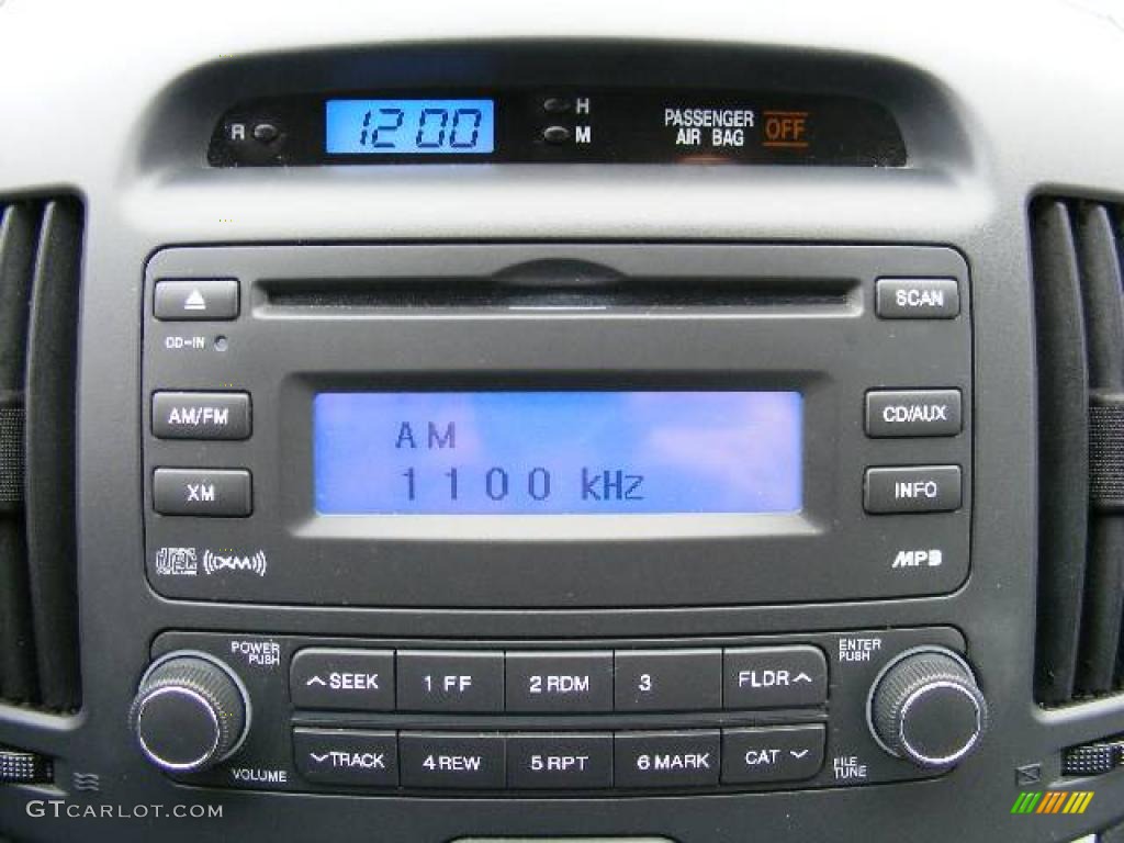 2009 Elantra SE Sedan - Black Pearl / Gray photo #21