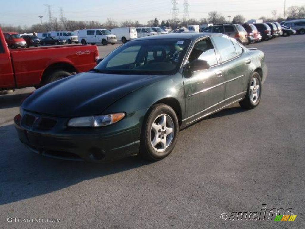 2001 Grand Prix SE Sedan - Dark Forest Green Metallic / Graphite photo #1