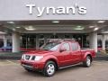 2008 Red Brawn Nissan Frontier LE Crew Cab 4x4  photo #1