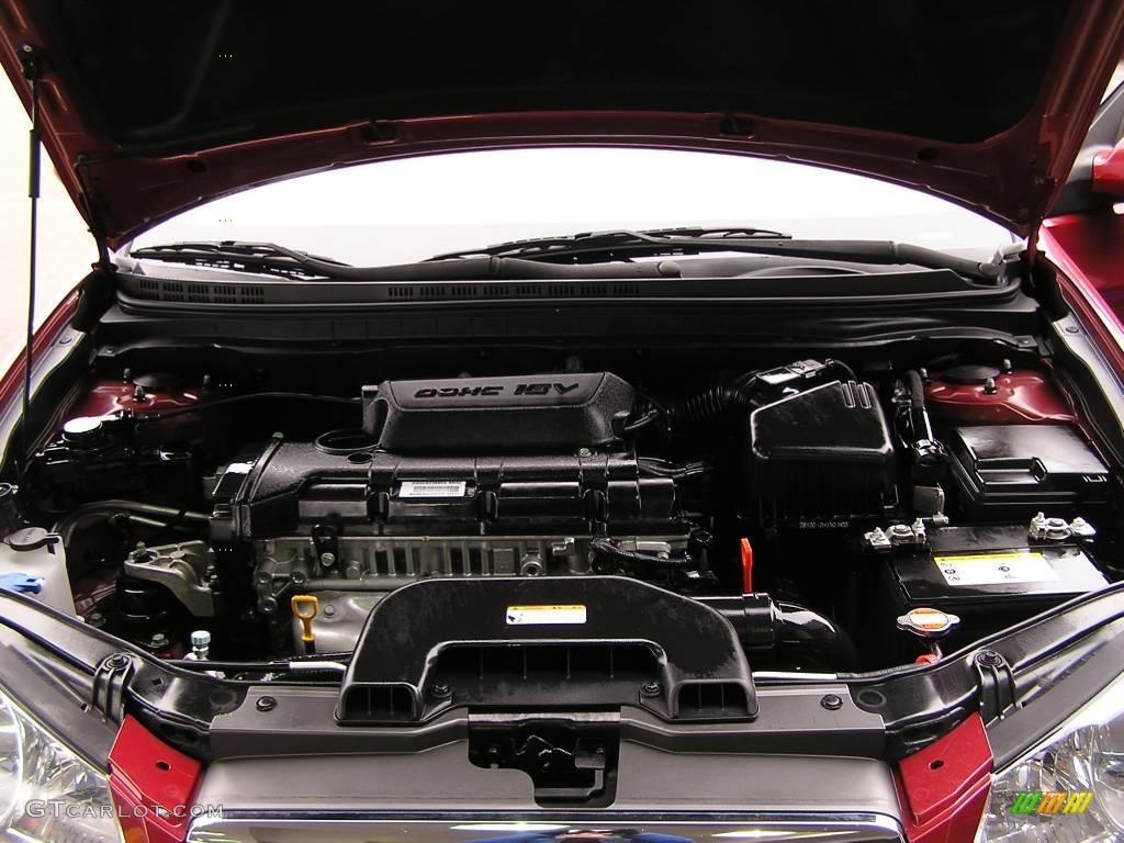2008 Elantra GLS Sedan - Apple Red Pearl / Beige photo #16