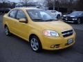 2009 Summer Yellow Chevrolet Aveo LT Sedan  photo #3