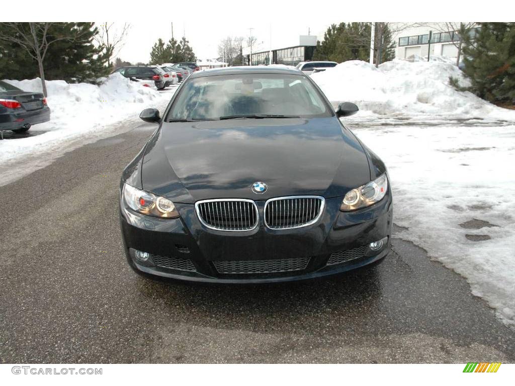 2009 3 Series 335xi Coupe - Black Sapphire Metallic / Black Dakota Leather photo #8