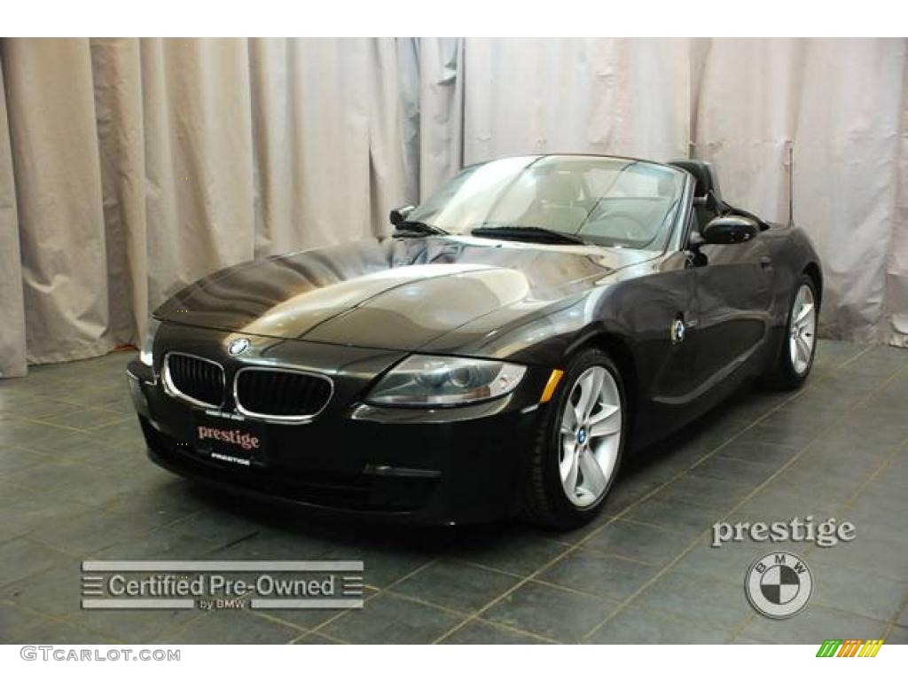 2006 Z4 3.0i Roadster - Jet Black / Black photo #1
