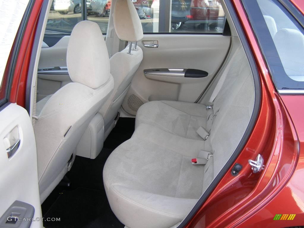 2009 Impreza 2.5i Premium Sedan - Paprika Red Pearl / Ivory photo #6