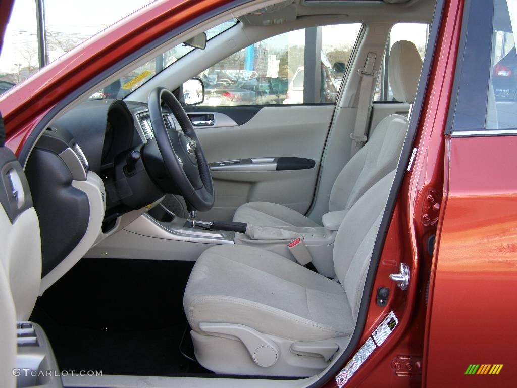 2009 Impreza 2.5i Premium Sedan - Paprika Red Pearl / Ivory photo #9