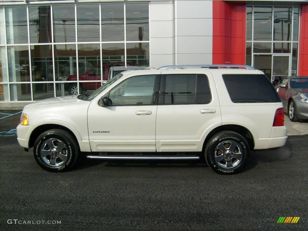2004 Explorer Limited 4x4 - Ceramic White Tri Coat Metallic / Medium Parchment photo #2