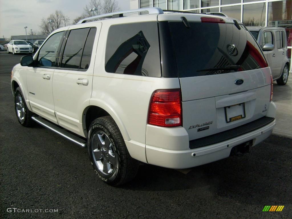 2004 Explorer Limited 4x4 - Ceramic White Tri Coat Metallic / Medium Parchment photo #3