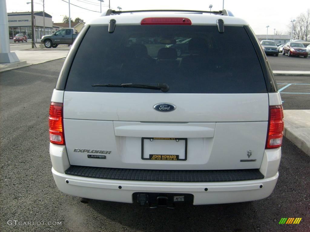 2004 Explorer Limited 4x4 - Ceramic White Tri Coat Metallic / Medium Parchment photo #4