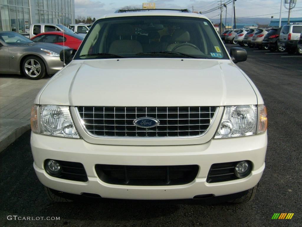 2004 Explorer Limited 4x4 - Ceramic White Tri Coat Metallic / Medium Parchment photo #7