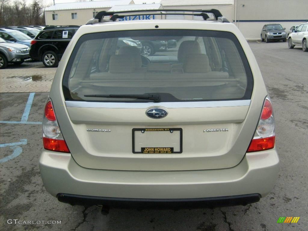 2007 Forester 2.5 X - Champagne Gold Opal / Desert Beige photo #6