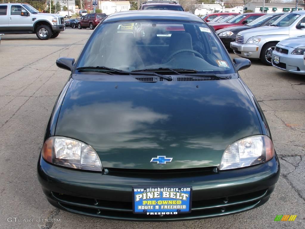 2000 Metro LSi Coupe - Dark Green Metallic / Gray photo #2