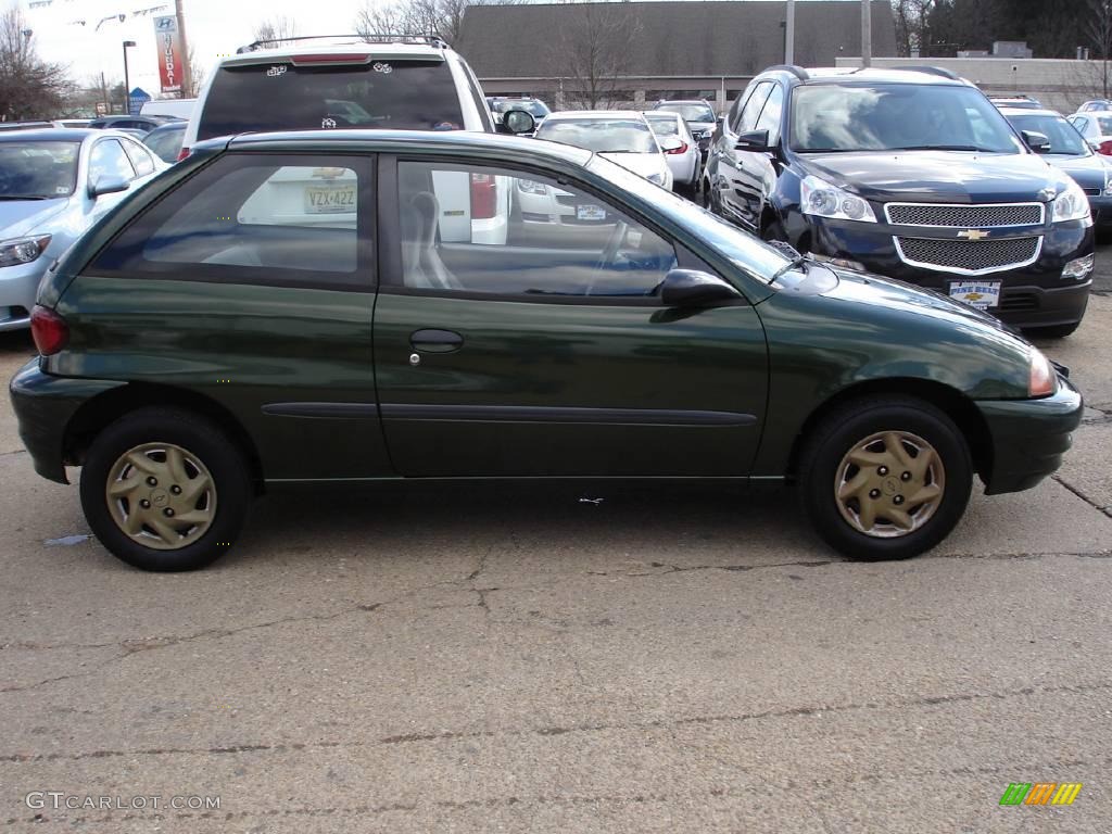 2000 Metro LSi Coupe - Dark Green Metallic / Gray photo #7