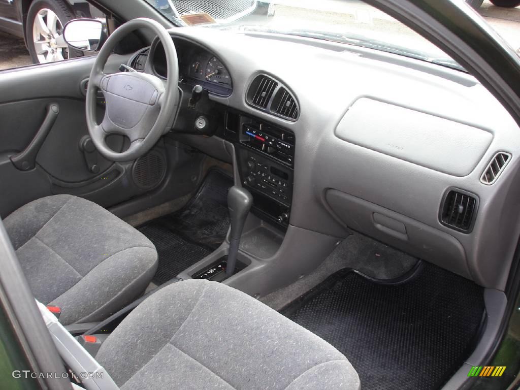 2000 Metro LSi Coupe - Dark Green Metallic / Gray photo #13