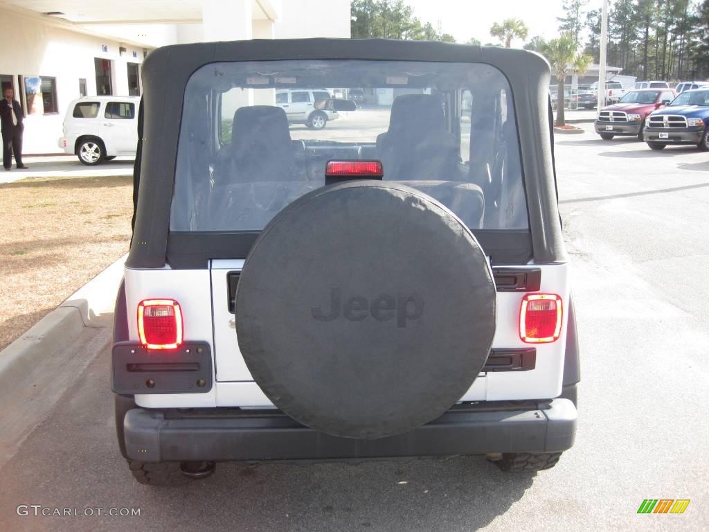 2004 Wrangler Rubicon 4x4 - Bright Silver Metallic / Dark Slate Gray photo #6