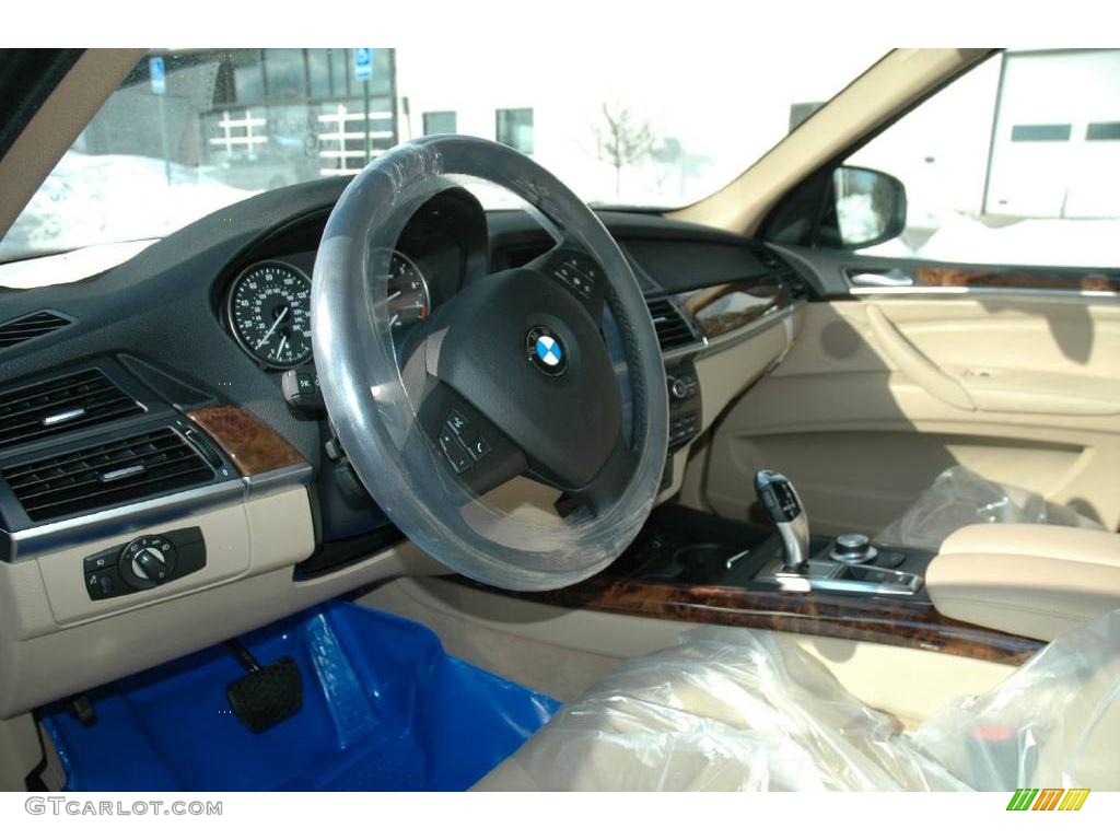 2009 X5 xDrive30i - Monaco Blue Metallic / Sand Beige Nevada Leather photo #9