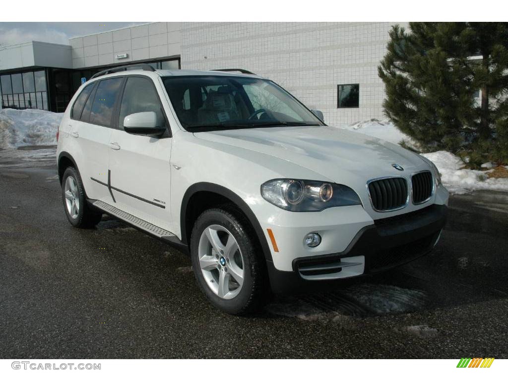 2009 X5 xDrive30i - Alpine White / Beige photo #1