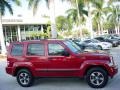 2008 Inferno Red Crystal Pearl Jeep Liberty Sport 4x4  photo #2