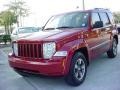 2008 Inferno Red Crystal Pearl Jeep Liberty Sport 4x4  photo #8