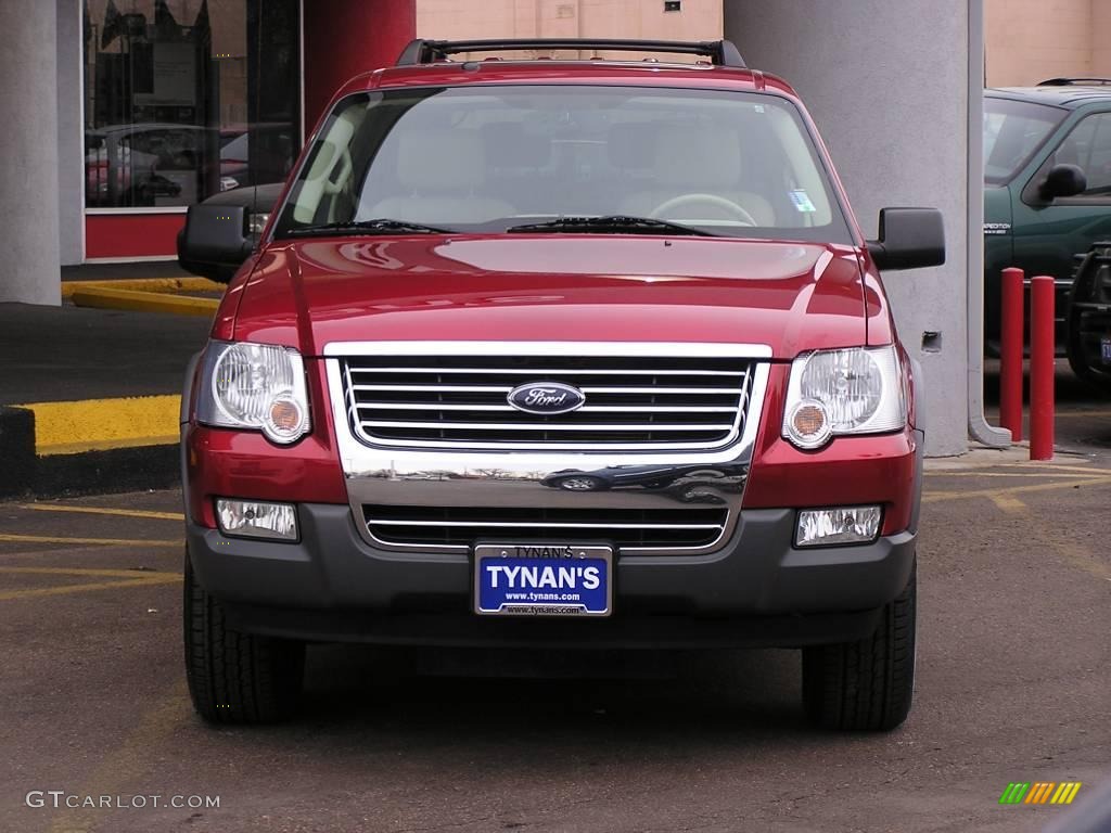 2006 Explorer XLT 4x4 - Redfire Metallic / Camel photo #2