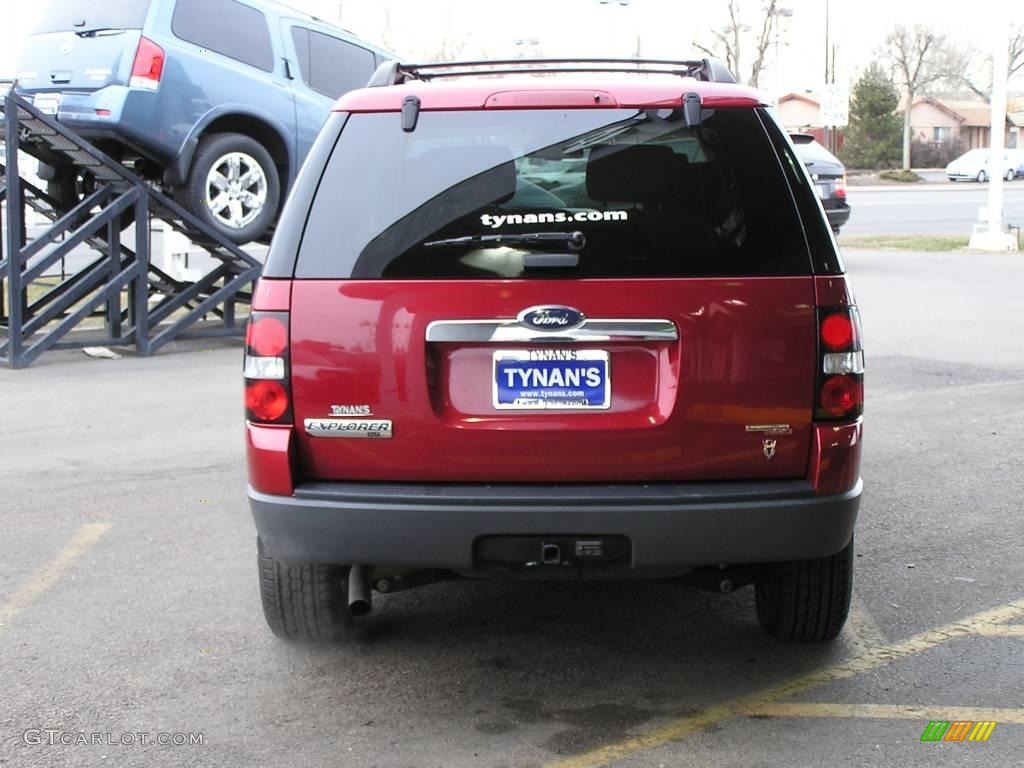 2006 Explorer XLT 4x4 - Redfire Metallic / Camel photo #5