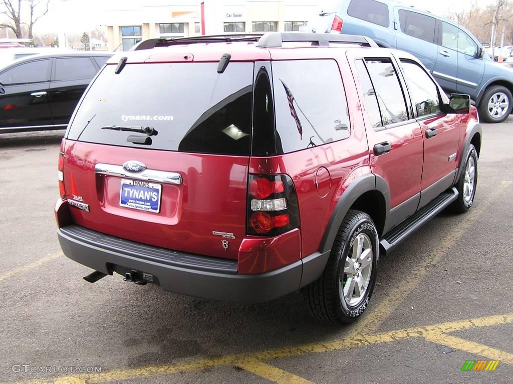 2006 Explorer XLT 4x4 - Redfire Metallic / Camel photo #6