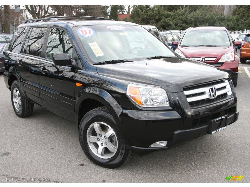 2007 Pilot EX 4WD - Formal Black / Gray photo #3