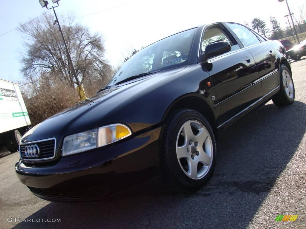 1997 A4 2.8 quattro Sedan - Brilliant Black / Beige photo #2