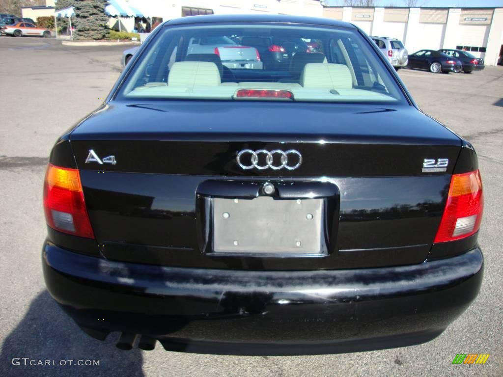 1997 A4 2.8 quattro Sedan - Brilliant Black / Beige photo #8