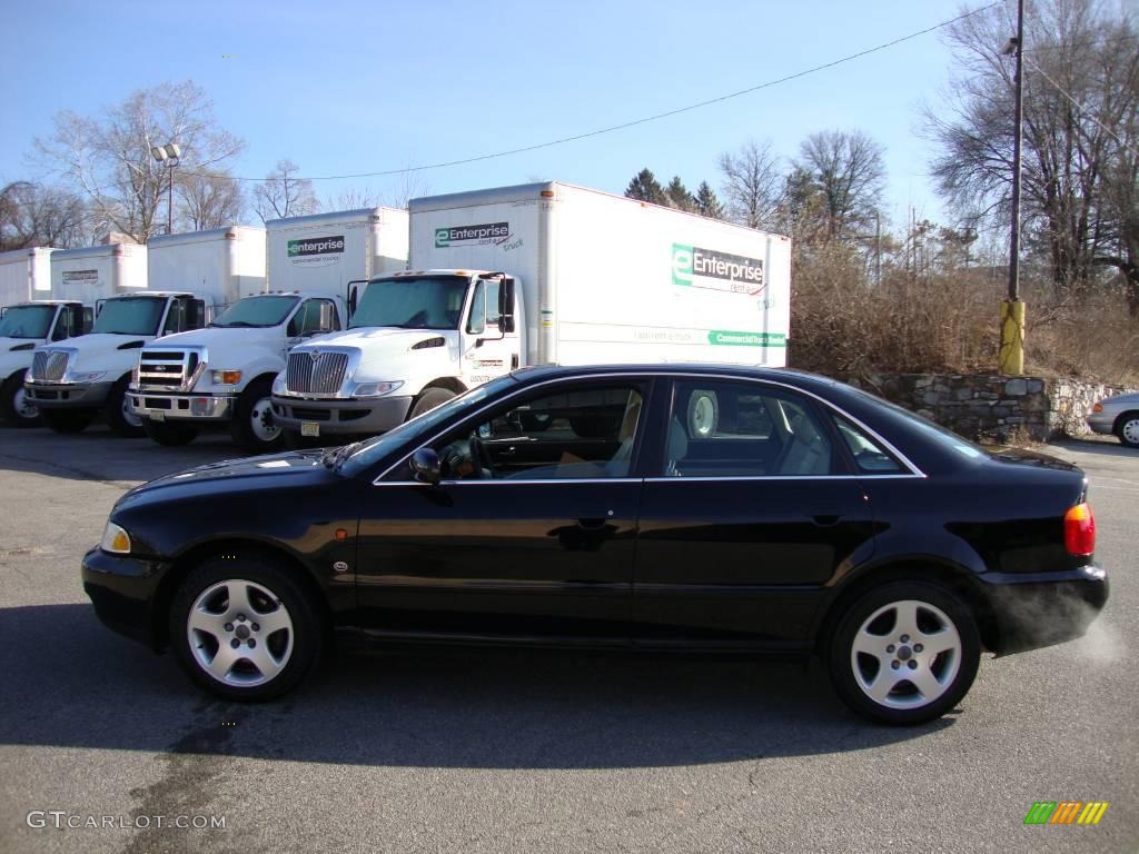 1997 A4 2.8 quattro Sedan - Brilliant Black / Beige photo #10