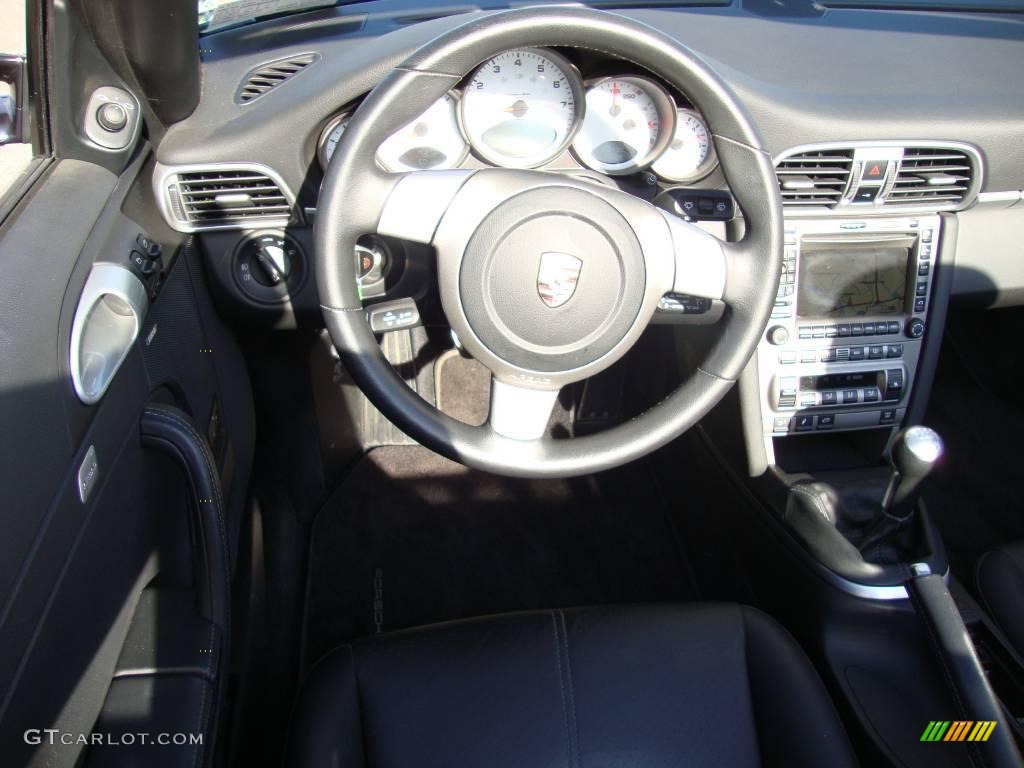 2006 911 Carrera 4S Cabriolet - Atlas Grey Metallic / Black photo #25