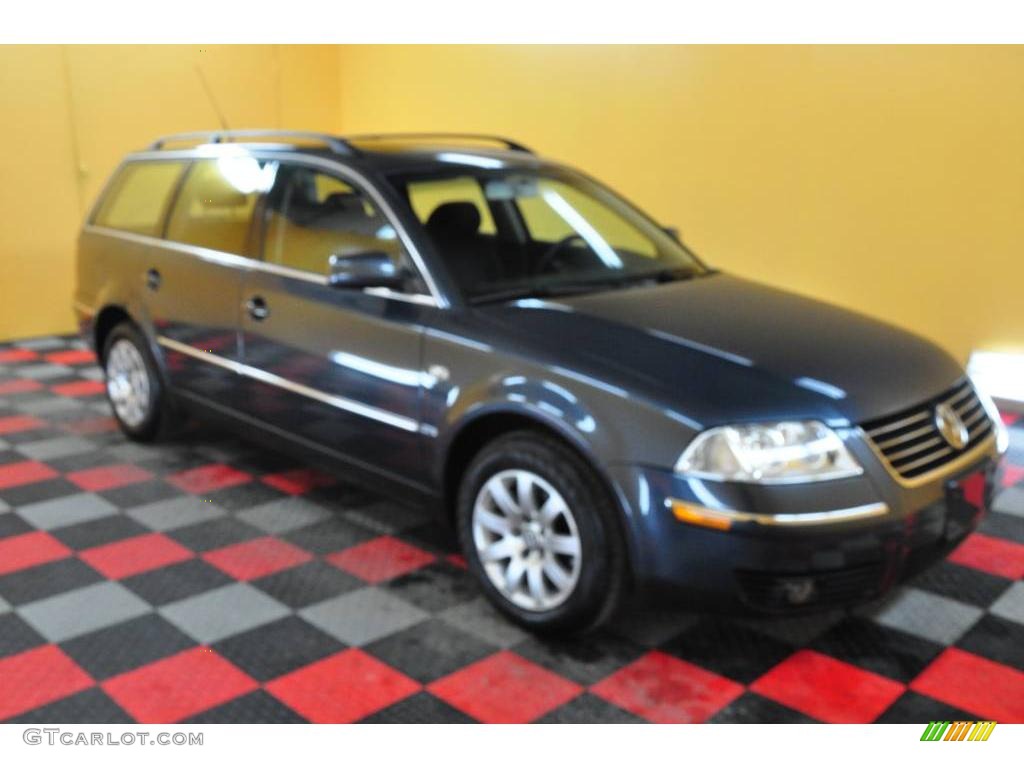 2003 Passat GLS V6 Sedan - Blue Anthracite Pearl / Black photo #1