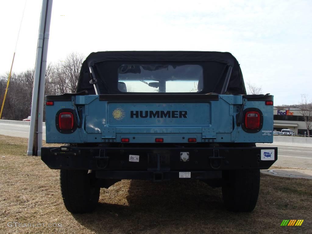 2001 H1 Soft Top - Ocean Blue Metallic / Cloud Gray photo #6