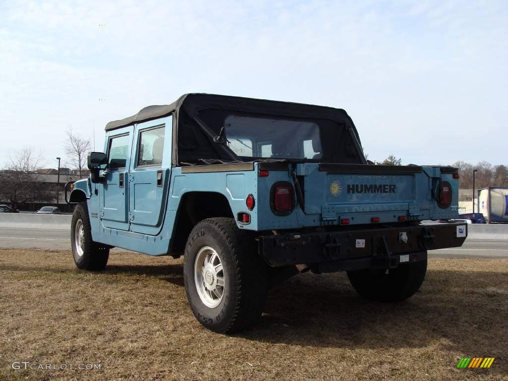 2001 H1 Soft Top - Ocean Blue Metallic / Cloud Gray photo #7