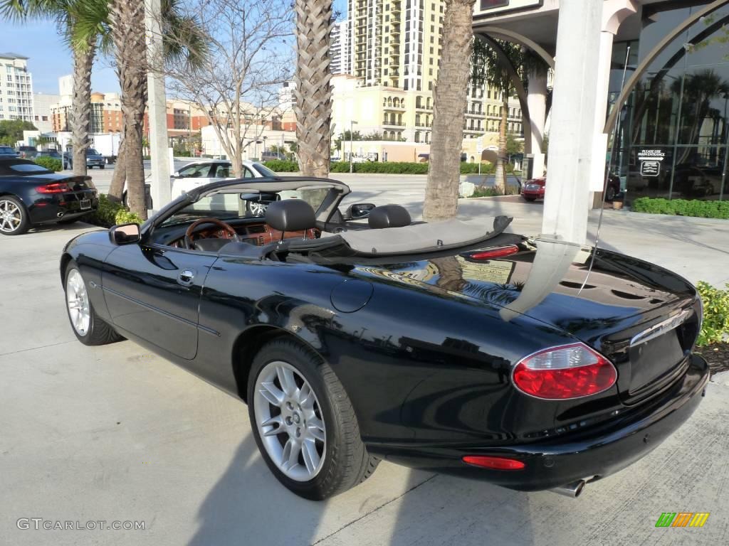 2002 XK XK8 Convertible - Black / Charcoal photo #3