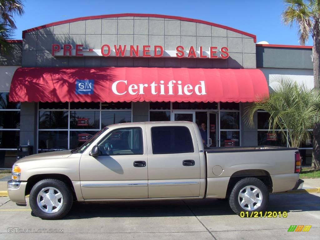 2006 Sierra 1500 SLE Crew Cab - Sand Beige Metallic / Neutral photo #1